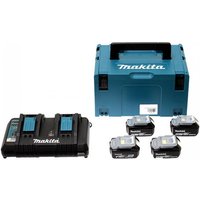 Makita - Pack 4 Batterien BL1840B 1 x DC18RD Makpac 197503-4 von Makita