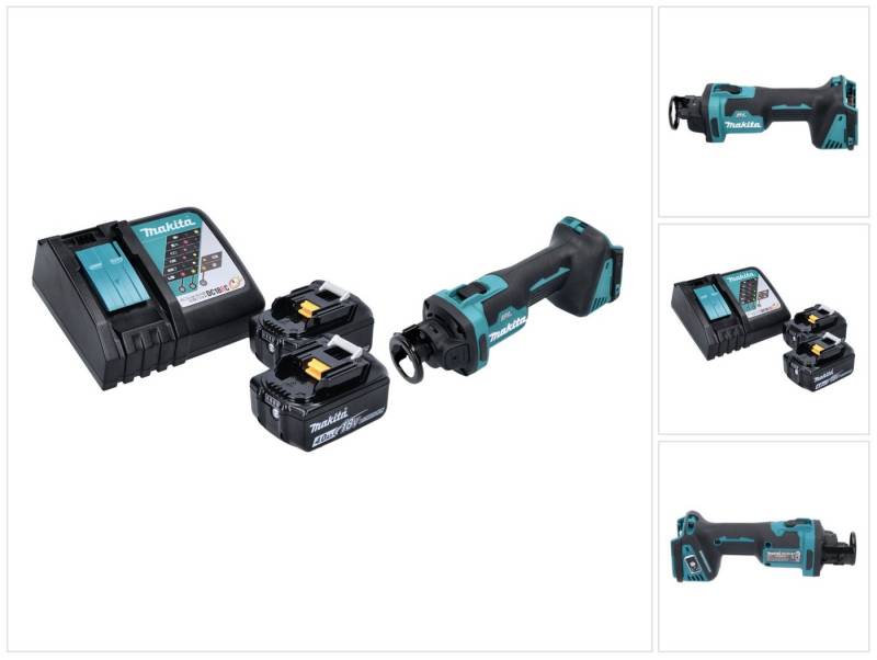 Makita Rotationsschleifer DCO 181 RM Akku Rotationsschneider 18 V 32000 U/min Brushless + 2x Ak von Makita
