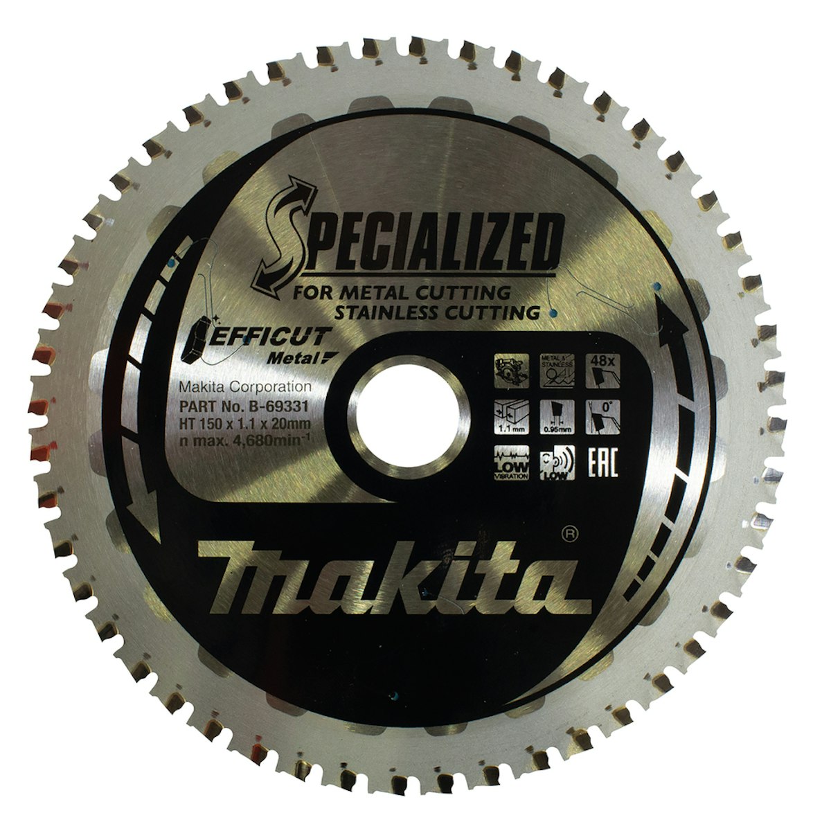 Makita Sägeblatt 150x1,1x20, 48Z EFFICUT B-69331 von Makita