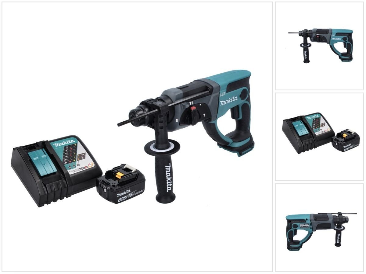 Makita Schlagbohrmaschine DHR 202 RM1 Akku Kombihammer 18 V 2,0 J SDS Plus + 1x Akku 4,0 Ah + L von Makita