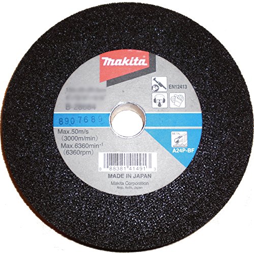Makita B-28690 Schleifstein K36 150 x 20 x 20 mm, 1 Stück, für die Bearbeitung von Stahl, A36P-BF, EN12413, passend für Geradschleifer GS6000 von Makita