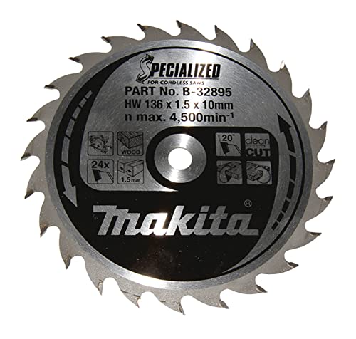 Makita Specialized Saegeblatt, 136 x 10 mm, 24Z, B-32895 von Makita