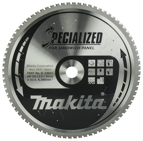 Makita Specialized Saegeblatt, 355 x 30 mm, 80Z, B-33607 von Makita