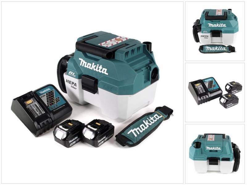 Makita Staubabsauger DVC 750 LRTX1 Akku Staubsauger Nass und Trockensauger 18 V tragbar + von Makita