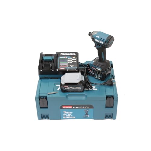 Makita TD003GA202 Akku-Schlagschrauber 40V max. / 2,0 Ah, 2 Akkus + Ladegerät im MAKPAC von Makita
