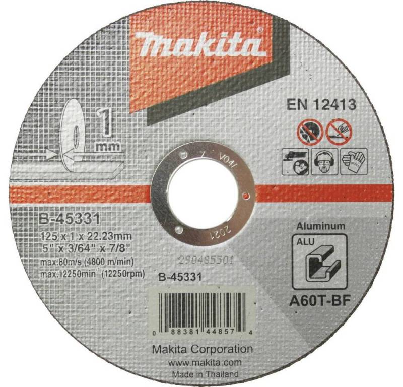 Makita Trennscheibe Trennscheibe 125x1mm Alu B-45331 von Makita