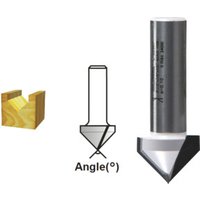 Makita V-Nutfräser Ø 6 mm Schaft, Ø 12,7 mm Fräser, 16 mm Arbeitslänge, 48 mm Gesamtlänge, 60° Winkel Makita V-Nutfräser Ø 6 mm Schaft, Ø 12,7 mm Fräser, 16 mm Arbeitslänge, 48 mm Gesamtlänge, 60° Winkel von Makita