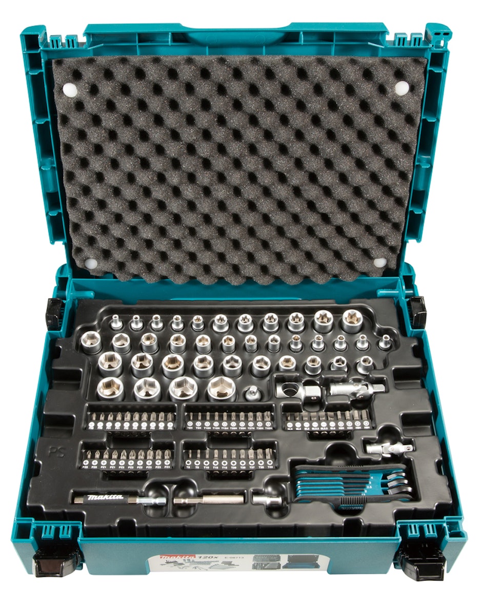 Makita Werkzeug-Set 120-teilig E-08713 von Makita