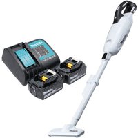 Makita - dcl 281 fstw Akku Staubsauger 18 v weiß Brushless + 2x Akku 5,0 Ah + Ladegerät von Makita