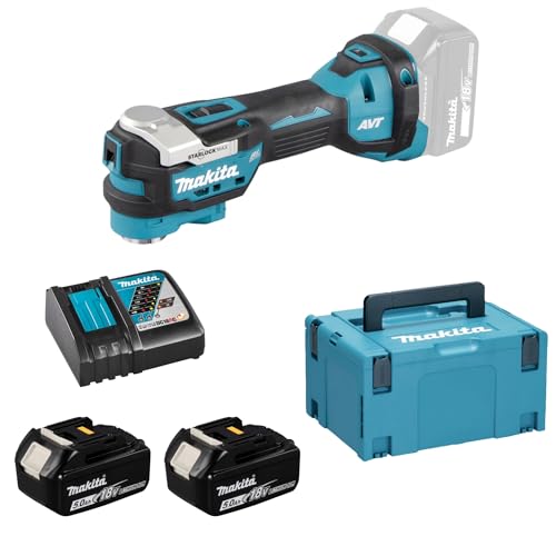 Mehrfacher Pontüren 18 -V Makita + Box + 2 Batt. BL1850B - DTM52RTJX1 Mehrfacher Pontüren 18 -V Makita + Box + 2 Batt. BL1850B - DTM52RTJX1 von Makita