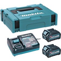 Makita - Pack 2 Akkus BL4025 40V 2.5 Ah + Ladegerät DC40RA in MAKPAC1- 191J81-6 von Makita