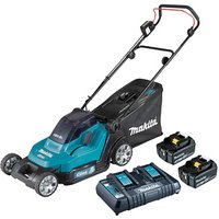 makita DLM432PT2 Akku-Rasenmäher 18,0 V für bis zu 575 m², mit 2 Akkus von Makita