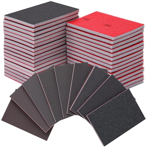 18 Stück Schleifschwamm, Schleifschwämme Set 180-3000Körnung, Waschbar Wiederverwendbar zum Schleifen, Weichschaum Sand Block Nass Trocken Schleifpapier für Modell Metall Holz Möbel Polieren 18 Stück Schleifschwamm, Schleifschwämme Set 180-3000Körnung, Waschbar Wiederverwendbar zum Schleifen, Weichschaum Sand Block Nass Trocken Schleifpapier für Modell Metall Holz Möbel Polieren von Makoto Nobu