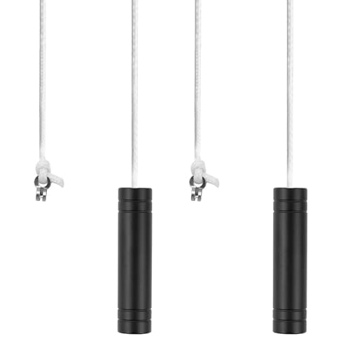 2 Stück Badezimmer-Licht-Zugschnur, Badezimmer Licht Zugschnur mit Griff, Kabel-Anschluss für Deckenleuchte, Ventilator, Lichtschalter (150 cm) von Makoto Nobu