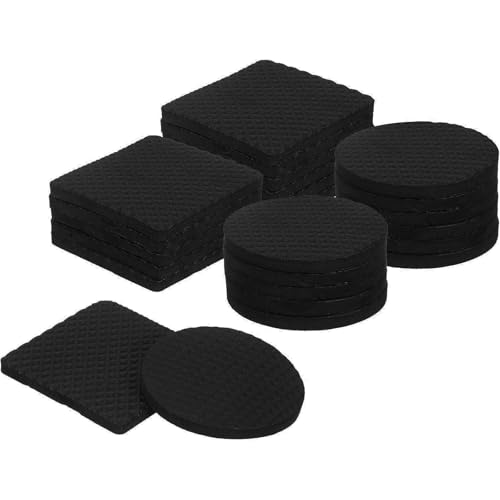 60 Stück Anti Rutsch Pads Selbstklebend, 35mm Runde Quadratisch Gummi Möbel Pads, Bodenschoner Möbelunterlage, Möbel Rutschhemmer für Möbelfüße Stuhlbeine, Sofas, Hartholzböden, Schwarz(5mm Dicke) 60 Stück Anti Rutsch Pads Selbstklebend, 35mm Runde Quadratisch Gummi Möbel Pads, Bodenschoner Möbelunterlage, Möbel Rutschhemmer für Möbelfüße Stuhlbeine, Sofas, Hartholzböden, Schwarz(5mm Dicke) von Makoto Nobu