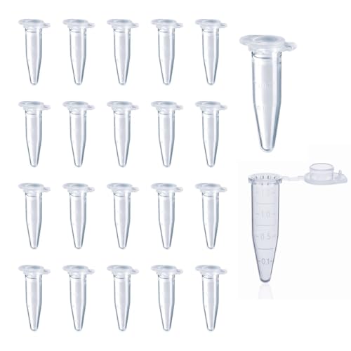 70 Stück 1.5ml Reaktionsgefäße Stoffkapseln, Zentrifugenröhrchen, Probenfläschchen für Labor, Perfekt für Probenlagerung und Zentrifugation von Makoto Nobu