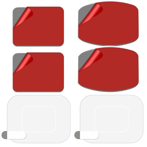 Dash Cam Klebepads und Folien, 4 Stück Klebepads und 2 Stück Windschutzscheibe Antistatische Folien, Klebepad-Set für Windschutzscheibe Nextbase Garmin Dashcam Kamera GPS Handyhalterung GoPro von Makoto Nobu