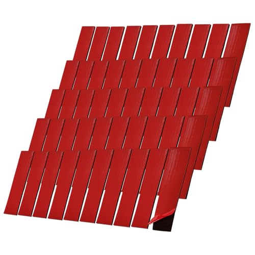 Makoto Nobu Doppelseitiges Klebepads, 50 pieces Doppelseitig Wasserdicht Kennzeichenhalter Klebeband, Wiederverwendbar Doppelseitig Klebepads für fest auto nummernschild(90 x 20 x 2mm) von Makoto Nobu