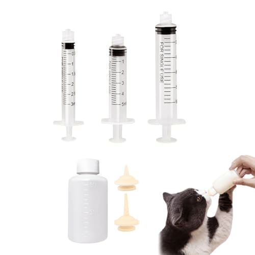 Makoto Nobu Haustier Nippel Feeder mit Spritze,6 STÜCK Haustier Fütterung Silikon Nippel mit Flasche und Spritzen für Welpen Hund Katze oder andere Neugeborene Haustiere Makoto Nobu Haustier Nippel Feeder mit Spritze,6 STÜCK Haustier Fütterung Silikon Nippel mit Flasche und Spritzen für Welpen Hund Katze oder andere Neugeborene Haustiere von Makoto Nobu