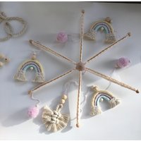 Makramee Baby Mobile Babybett/Kinderzimmer von MakrameGeschenkeCo