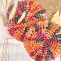 Limitierte Edition/ Makramee Untersetzer/ Farbenfroh/ Herbstlich/ Unikat Limitierte Edition/ Makramee Untersetzer/ Farbenfroh/ Herbstlich/ Unikat von MakrameeDeern