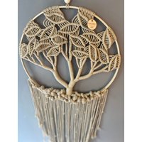 Traumfänger/Baum Des Leben , Lebensbaum Makramee Wandbehang Groß Wanddekoration von MakrameeLPart