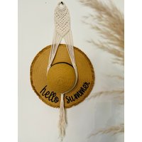 Hutständer Makramee/Boho Huthalter Cowboy Hutablage | Hut Wanddeko von MakrameeLPart