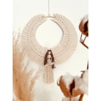 Makramee Engel/Weihnachtlicher Wandbehang in Bohostyle von MakrameeLPart