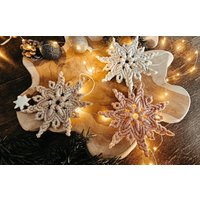 Makramee Schneeflocke von MakrameeMomentByLulu