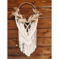Makramee Traumfänger Mit Trockenblumen Alamea/ Bohostil/ Geschenkidee von MakrameeMomentByLulu