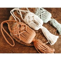 Makramee Windlichter Hängend Alaula/ Boho Dekoration/ Teelicht/ Geschenkidee von MakrameeMomentByLulu