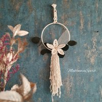 Makramee Blume, Magnolie, Eukalyptus, Türkranz, Wandschmuck Im Design Boho Makramee Blume, Magnolie, Eukalyptus, Türkranz, Wandschmuck Im Design Boho von MakrameeSpirit