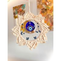 Makramee Nazar Wandbehang Mit Perlen Deko/Geschenk von MakrameebyhilalShop