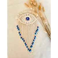 Mini Makramee Nazar Auge/Evil Eye Wandbehang Deko/Geschenk Idee von MakrameebyhilalShop
