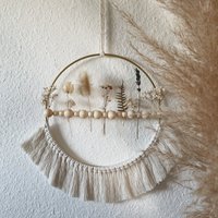 Bysuzi - Makramee Ring/Wandbehang Trockenblumen New Home Geschenkidee Mitbringsel Handgemacht Handmade von Makrameebysuzi