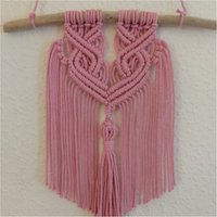 Makramee Wandbehang Wohndeko Wanddeko Boho Style Herzform von Makrameelilifee