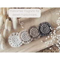 Makramee Magnete Für Den Kühlschrank | Boho Geschenkidee Kleinigkeit von MakrameemitliebeShop