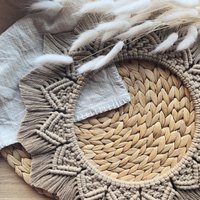 Makramee Mandala | Boho Dekoration Handgemacht Geschenkidee von MakrameemitliebeShop