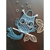 Makramee Eule Wandbehang | Kinderzimmer Geschenkidee Wohndeko Makramee Eule Wandbehang | Kinderzimmer Geschenkidee Wohndeko von MakrameeoliG