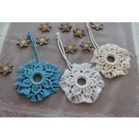 Makramee Schneeflocke Weihnachtsbaumschmuck Winterdeko Weihnachtsdeko Makramee Schneeflocke Weihnachtsbaumschmuck Winterdeko Weihnachtsdeko von MakrameeoliG
