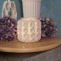 Makramee Windlicht Teelicht Vase Boho Geschenk Geburtstag Muttertag von MakrameevonNadine