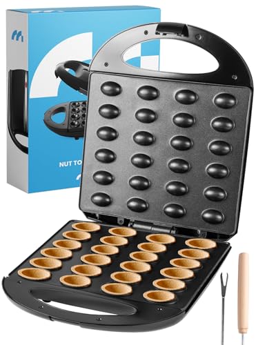 MalTec Erdnuss-Toaster Nussbäcker 24 Kuchenform PM1600W Gebäckform Zaubernüsse Keksen Cookies Toaster für Nüsse von MalTec