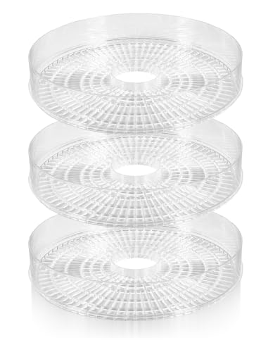 MalTec Runde Schalen LEbensmitteltrockner Sieb Runde Satz von 3 Stücken Transparent von MalTec