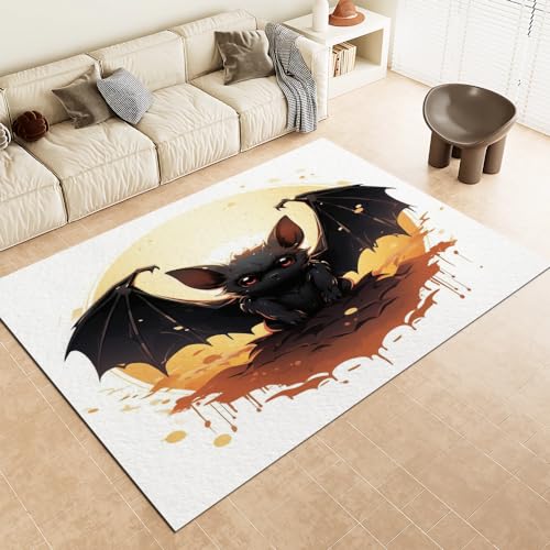 Malaoshi Teppiche Flur Läufer50x80cm, Tiere Kurzflorteppich für Wohnzimmer Schlafzimmer Kinderzimmer Küche, Tiere 3D rutschfest waschbar Fußmatte von Malaoshi