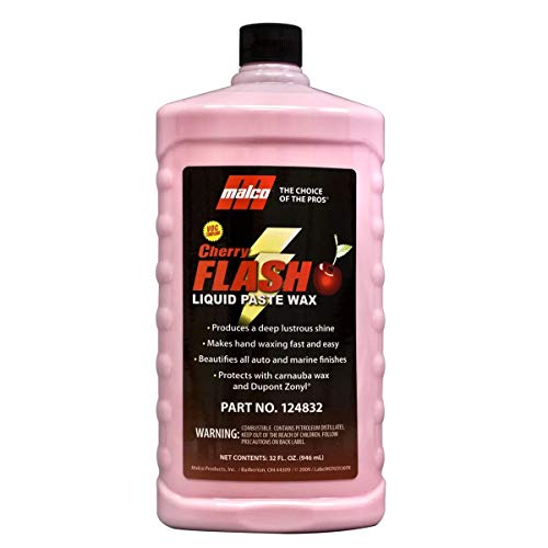 Malco Cherry Flash Carnabuba-Wachs, glänzend und Schutz, einfache Anwendung, 1 l (Autopflegewachs) von Malco
