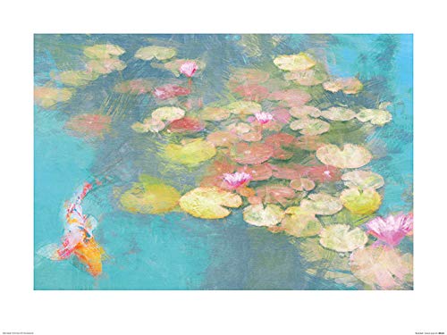 Malcolm Sanders - The Koi Pond, Kunstdruck, 60 x 80 cm von Malcolm Sanders