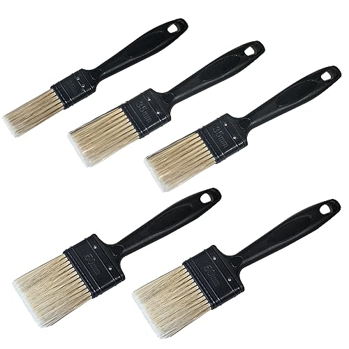 Flachpinsel-Set 5-teilig, 1x 25+2X 35+ 2x50 mm Breite Malerpinsel Set Lackpinsel Pinselset NUR EINMAL Versandkosten, egal wie viele Stücke. von MalerGallery