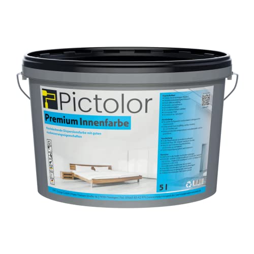 Malerversand Pictolor Premium Innenweiß 5 Liter Altweiß von Malerversand