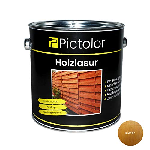 Pictolor Holzlasur 2,5 Liter Kiefer von Malerversand