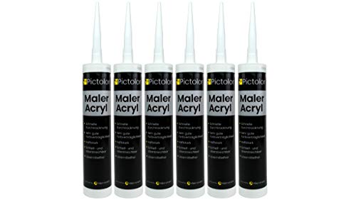 Pictolor® Maler-Acryl 310ml weiß (6) von Malerversand